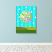 Lente - De vier seizoenen Canvas Afdruk (Insitu (Houten vloer))