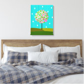 Lente - De vier seizoenen Canvas Afdruk (Insitu (Slaapkamer))