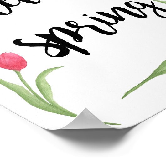 Lente decor, seizoensdecor, Poster offerte (Hoek)