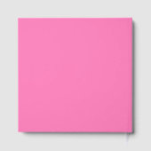 Lente Diep Roze Vlinder Bloem Bruiloft Gastenboek (Achterkant)