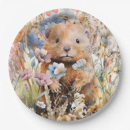 Lente Dieren Feestbord Papieren Bordje