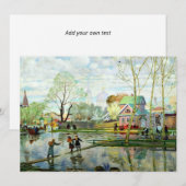 Lente door Boris Kustodiev SJABLOON Kaart (Voorkant / Achterkant)