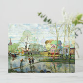 Lente door Boris Kustodiev SJABLOON Kaart (Staand voorkant)