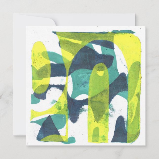 Lente door de gelprint van het bladerdak (Voorkant)