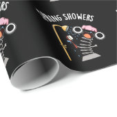 Lente Douches Grappig Seizoen Pun Dark BG Cadeaupapier (Rol Hoek)