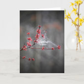 Lente draden, kaart (Gele Bloem)