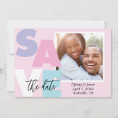 Lente Droom Bold Save the Date (Voorkant)