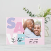 Lente Droom Bold Save the Date (Staand voorkant)