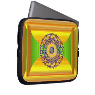 Lente Edelsteen Mandala Laptop Sleeve