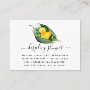 Lente Eendje Baby Shower Weergave Shower Informatiekaartje