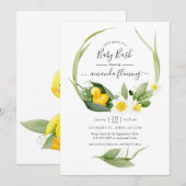 Lente Eendje Plons Babyshower Kaart (Voorkant / Achterkant)