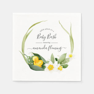 Lente Eendje Splish Splash Baby Shower Servet