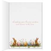 Lente Eendje Strooien Hoed Roze Strik Tulpen Narci (Binnen (Rechts))