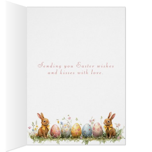 Lente Eendje Strooien Hoed Roze Strik Tulpen Narci (Binnen (Rechts))