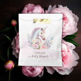 Lente Eenhoorn Waterverf Baby shower Bedankzakje