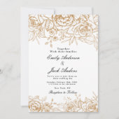 lente eenvoudige hand getekend Bloemen elegante br Kaart (Voorkant)