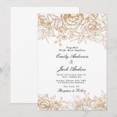 lente eenvoudige hand getekend Bloemen elegante br Kaart (Voorkant / Achterkant)