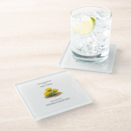 Lente-effenemeren van Japan – Amur Adonis Glazen Onderzetter