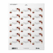 Lente Elegant Floral Wedding RSVP Adres Label (Full Sheet)