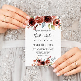 Lente Elegante Bloemen Nuestra Boda Bruiloft Kaart