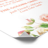 Lente Elegantie Signature Dranken Bord Poster (Hoek)