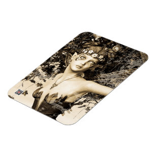 Lente Elf Bos Vintage Foto Fantasie Kunst Magneet