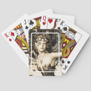 Lente Elf Bos Vintage Foto Fantasie Kunst Pokerkaarten
