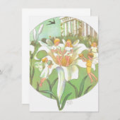 Lente Elfjes Bloemfeest Notitiekaartje (Voorkant / Achterkant)