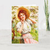  lente Emile Vernon Floral verjaardag Kaart (Voorkant)