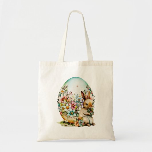 lente- en Floral-eieren - Pasen Tote Bag (Voorkant)