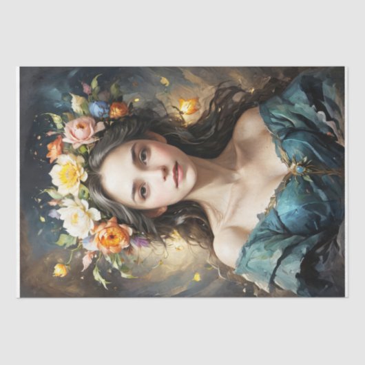 Lente en vreugde komen eraan tissuepapier (Voorkant)