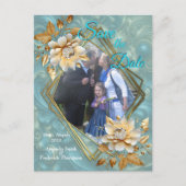 Lente en Zomer Bloeiende Bloemen Aankondigingskaart (Voorkant)