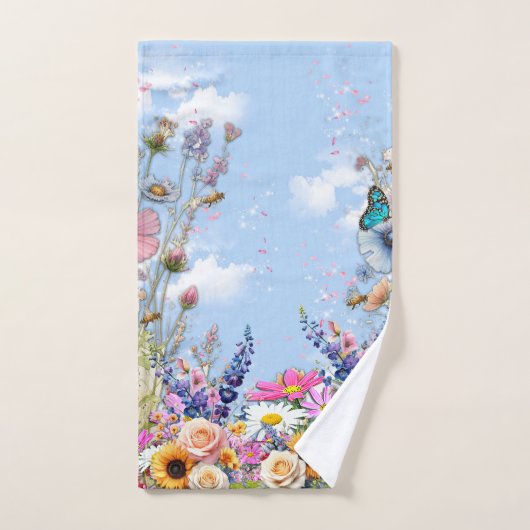 Lente en Zomer Bloeiende Bloemen Bad Handdoek (Handdoek)