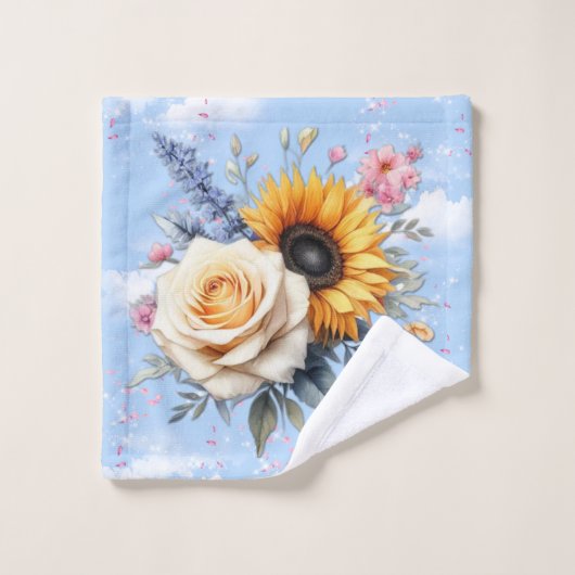 Lente en Zomer Bloeiende Bloemen Bad Handdoek (Wasdoekje)