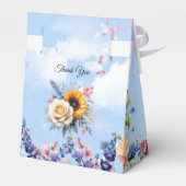 Lente en Zomer Bloeiende Bloemen Bedankdoosjes (Achterkant)