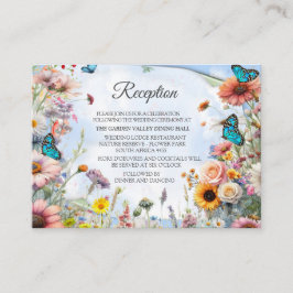 Lente en Zomer Bloeiende Bloemen Informatiekaartje