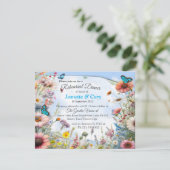 Lente en Zomer Bloeiende Bloemen Kaart (Staand voorkant)