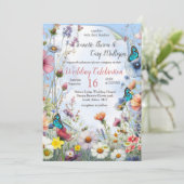 Lente en Zomer Bloeiende Bloemen Kaart (Staand voorkant)