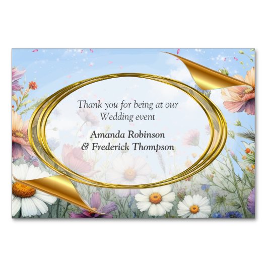 Lente en Zomer Bloeiende Bloemen Kaart (Achterkant)