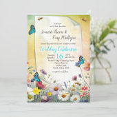 Lente en Zomer Bloeiende Bloemen Kaart (Staand voorkant)