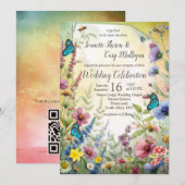 Lente en Zomer Bloeiende Bloemen Kaart (Voorkant / Achterkant)