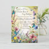 Lente en Zomer Bloeiende Bloemen Kaart (Staand voorkant)