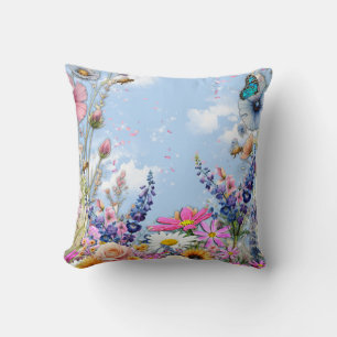 Lente en Zomer Bloeiende Bloemen Kussen