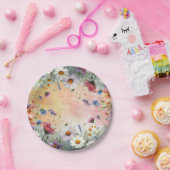 Lente en Zomer Bloeiende Bloemen Papieren Bordje (Feest)