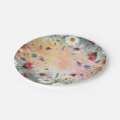 Lente en Zomer Bloeiende Bloemen Papieren Bordje (Gekanteld)