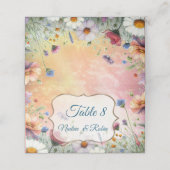 Lente en Zomer Bloeiende Bloemen Plaatskaartje (Buitenkant ongevouwen)