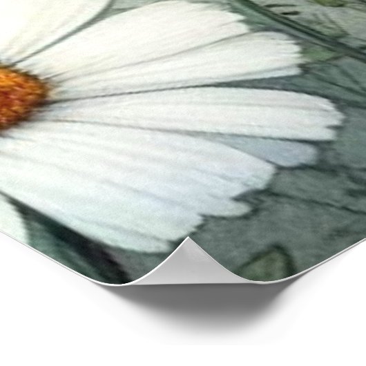 Lente en Zomer Bloeiende Bloemen Poster (Hoek)