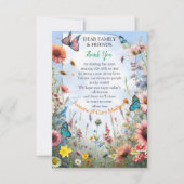 Lente en Zomer Bloeiende Bloemen RSVP Kaartje (Voorkant)