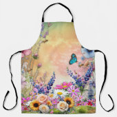 Lente en Zomer Bloeiende Bloemen Schort (Voorkant)