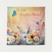 Lente en Zomer Bloeiende Bloemen Wandkleed (Voorkant)